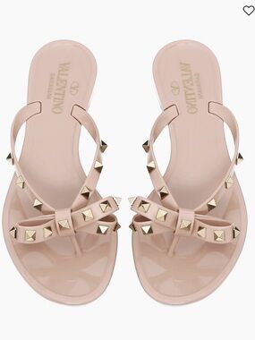 Valentino Garavani Rock Studd Bow Jelly Sandals